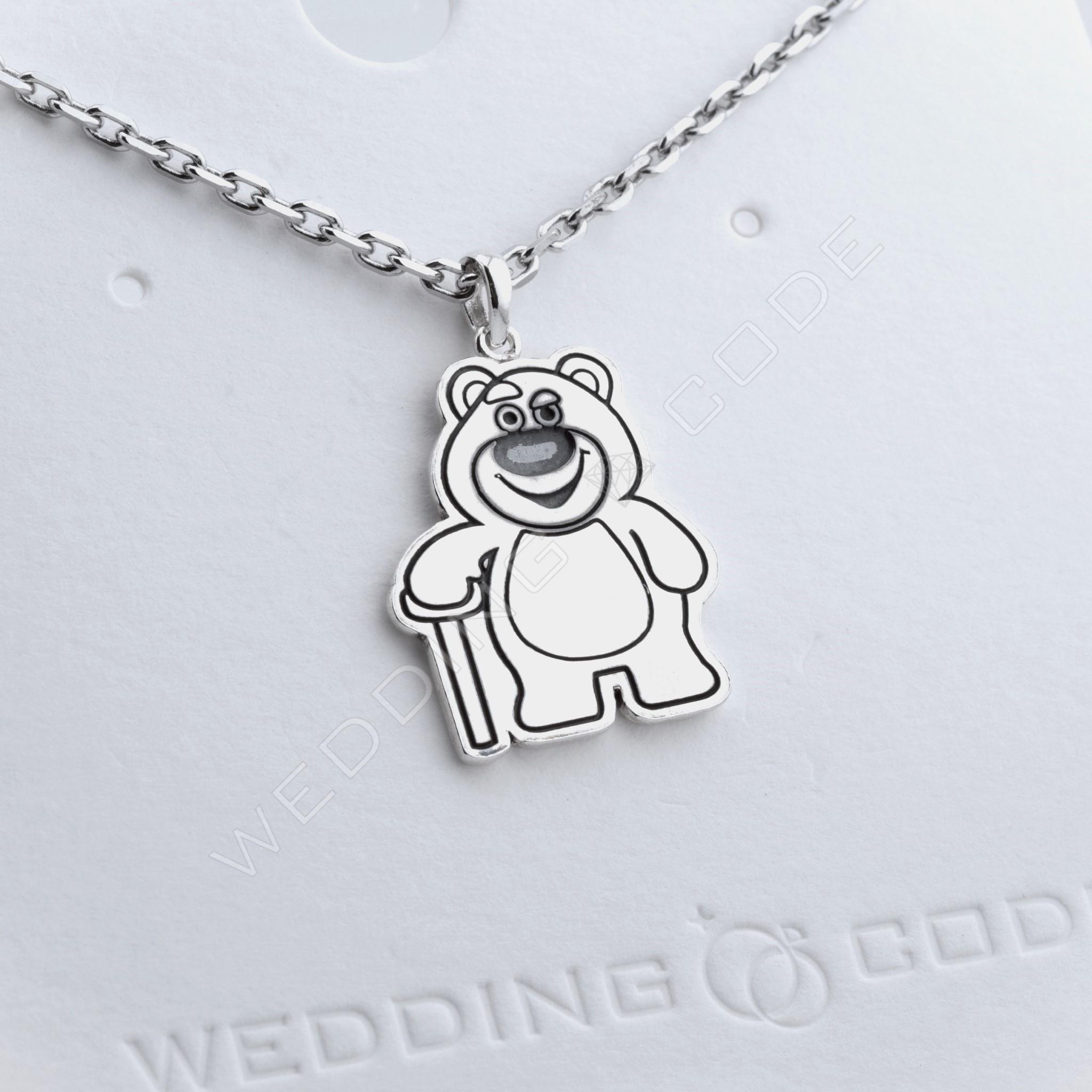 ｜WEDDING CODE｜★皮克斯30週年 熊抱哥純銀項鍊